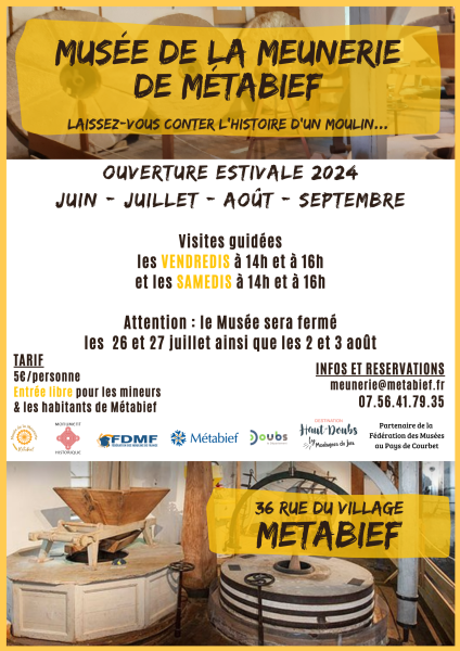 Visite du Musée de la Meunerie de Métabief
